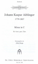 Missa in C fr gem Chor a cappella Partitur
