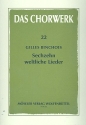 16 weltliche Lieder zu 3 Stimmen fr eine Singstimme und Instrumente