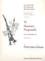 14 quatuors progressifs pour 4 clarinettes partition et parties