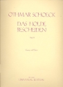 Das holde Bescheiden op.62 Band 2 fr Gesang und Klavier