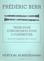 3 Duos concertants fr 2 Klarinetten