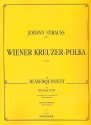 WIENER KREUZER-POLKA OP.220 FUER BLAESERQUINTETT PARTITUR UND STIMMEN