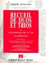 Recueil de duos et trios pour saxophones mibemol ou sibemol ou clarinettes