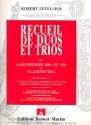 Recueil de duos et trios pour saxophones mibemol ou sibemol ou clarinettes
