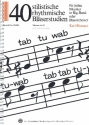40 stilistische rhythmische Blserstudien  fr Blasorchester (Big Band) Stimme in Es