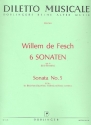 Sonate B-Dur op.6,5 fr Blockflte (fl, vl) und Bc