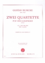 2 Quartette op.23 fr 4 Saxophone Partitur und Stimmen