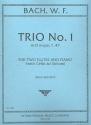 Trio D major no.1 for 2 flutes and piano (cello ad lib.)