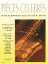 Pices classiques clbres Band 2 pour saxophone alto et piano