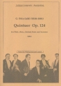 Quintuor op.124 for flute, oboe, clarinet, horn and bassoon score and parts