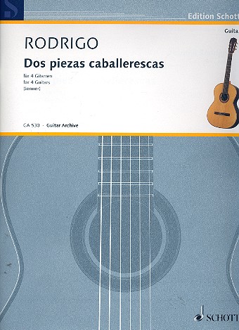 2 piezas caballerescas fr 4 Gitarren Partitur und Stimmen