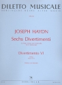 Divertimento D-Dur Nr.6 fr Flte, Violine und Violoncello Partitur und Stimmen