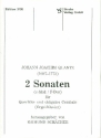 2 Sonaten (e-Moll / F-Dur ) fr Flte und obligates Cembalo (Orgel, Klavier )