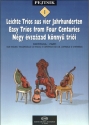 Leichte Trios aus 4 Jahrhunderten Band 1 fr 2 Violinen, Violoncello (Viola) und gitarre ad lib.,  Partitur und Stimmen