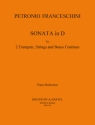 Sonate D-Dur fr 2 Trompeten, Streicher und Bc fr 2 Trompeten und Klavier