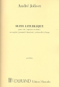 Suite liturgique pour voix tenor ou soprano, cor anglais, violoncelle et harpe,   partition (la)