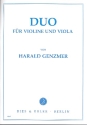 Duo fr Violine und Viola Spielpartitur