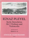 6 Streichtrios op.56 Band 2 fr 2 Violinen und Violoncello Stimmen