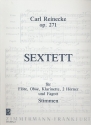 Sextett B-Dur op.271 für Flöte, Oboe, Klarinette, 2 Hörner und Fagott,  Stimmen