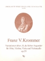 Variationen ber O du lieber Augustin op.59 fr Flte, Violine, Viola und Violoncello Stimmen