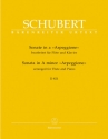 Sonate a-Moll D821 fr Flte und Klavier Arpeggione-Sonate