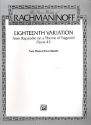 18th Variation op.43  for 2 pianos 4 hands 2 scores