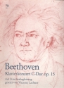 Konzert C-Dur Nr.1 op.15 fr Klavier und Streicher Partitur und (1-1-1-1-1)