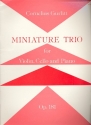 Miniature Trio op.181 for violin, cello and piano parts