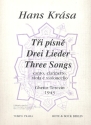 3 Lieder fr Bariton, Klarinette Viola und Violoncello Partitur und Stimmen