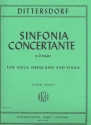 Sinfonia concertante D major for viola, stringbass and piano parts