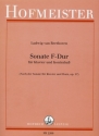 Sonate F-Dur op.17  fr Horn und Klavier fr Kontrabass und Klavier