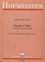 Sonate F-Dur op.17  fr Horn und Klavier fr Kontrabass und Klavier