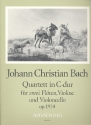 Quartett C-Dur op.19,4 fr 2 Flten, Violine und Violoncello