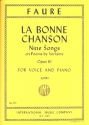 La bonne chanson 9 songs op.61 for low voice and piano