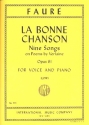 La bonne chanson 9 songs op.61 for low voice and piano