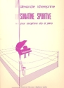Sonatine sportive pour saxophone alto et piano