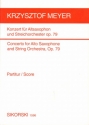 KONZERT OP.79 FUER ALTSAXOPHON UND STREICHORCHESTER, TASCHENPARTI- TUR