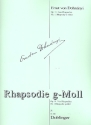 Rhapsodie g-Moll op.11,1 fr Klavier