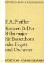 Konzert B-Dur fr Bassetthorn (Fagott) und Orchester Partitur