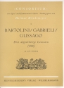 3 doppelchrige Canzonen (1608) zu 8 Stimmen (SSAB/SSAB) Partitur und Stimmen