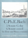 Sonate G-Dur Nr.5 und Sonate a-Moll Nr.6 fr Flte und Bc