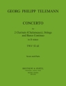 Concerto d minor for 2 clarinets and strings score and parts