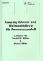 20 Advents- und Weihnachtslieder fr Posaunenquartett