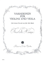 Variationen ber einen Choral von J.S. Bach fr Violine und Viola Stimmen