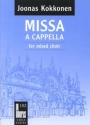 MISSA A CAPPELLA (1963) FOR MIXED CHORUS SCORE (PARTITUR)