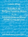 Notenbuch fr Wolfgang Amadeus Mozart fr Sopranblockflte und Klavier
