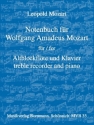 Notenbuch fr Wolfgang Amadeus Mozart fr Altblockflte und Klavier