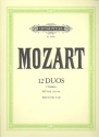 12 Duos KV Anh.152 Band 3 (Nr.9-12) fr 2 Violinen Stimmen