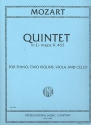Quintet in e flat major KV452 for two violins, viola, cello and piano PHILIPP, ISIDOR, ED.
