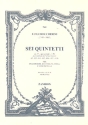 6 Quintetti op.57 fr Klavier und Streichquartett Partitur (= Klavierstimme)